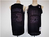 Men's Chicago Bulls #23 Michael Jordan Black Stitched Basketball Jersey